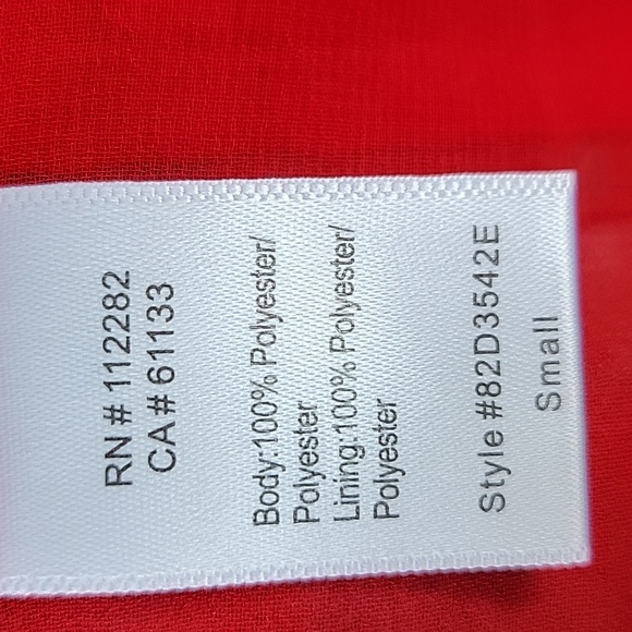 Evereve Allison Joy Medium Red Floral Berklee Wrap Dress 3/4 Puff Sleeve - Picture 10 of 13